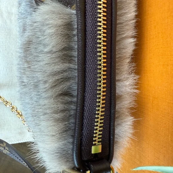 **RARE** Like New LV Brown Monogram Mink Crossbody Bag - Picture 9 of 14